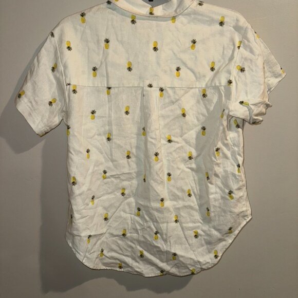 Rae Dunn Pineapple Button up Blouse - Picture 2 of 2